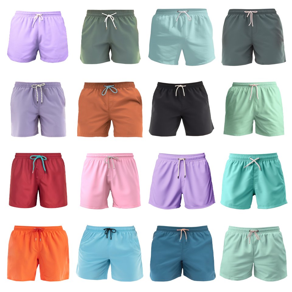 High Quality Men Summer Beach Shorts Waterproof Pockets Plus Size Nylon Swim Shorts Men Boardshorts