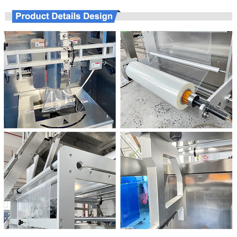 1 Kg Flour Bag Packaging Sugar Wet Walnut Balloon Cement Vegetable Seed Chain Top Labeling Packing Machine