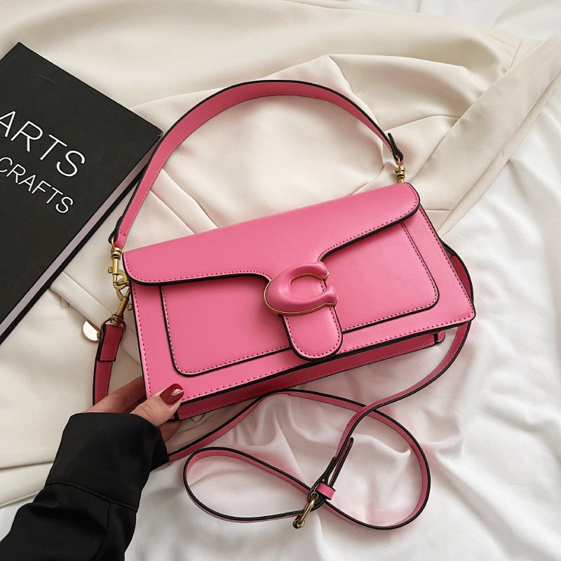 2023 Fashion Trend Crossbody PU Leather Shoulder Bag Women's Cylinder Sling Handbags Bow Wide Belt Cartoon Pattern Summer