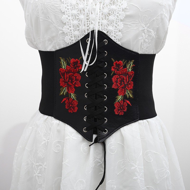 Fashion new strap wide version butterfly chain waist cover sweater skirt designer ladies belt