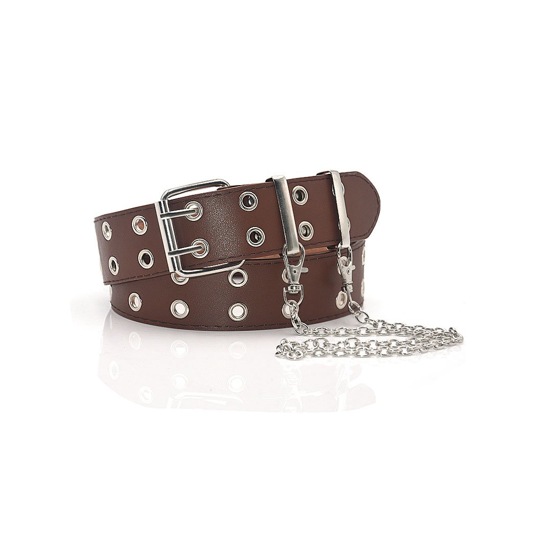 2022 Hot Sale New Fashion Punk Style Unisex Belts Pu Hip Hop Cool Waistband Personality Chain Men Women Belts