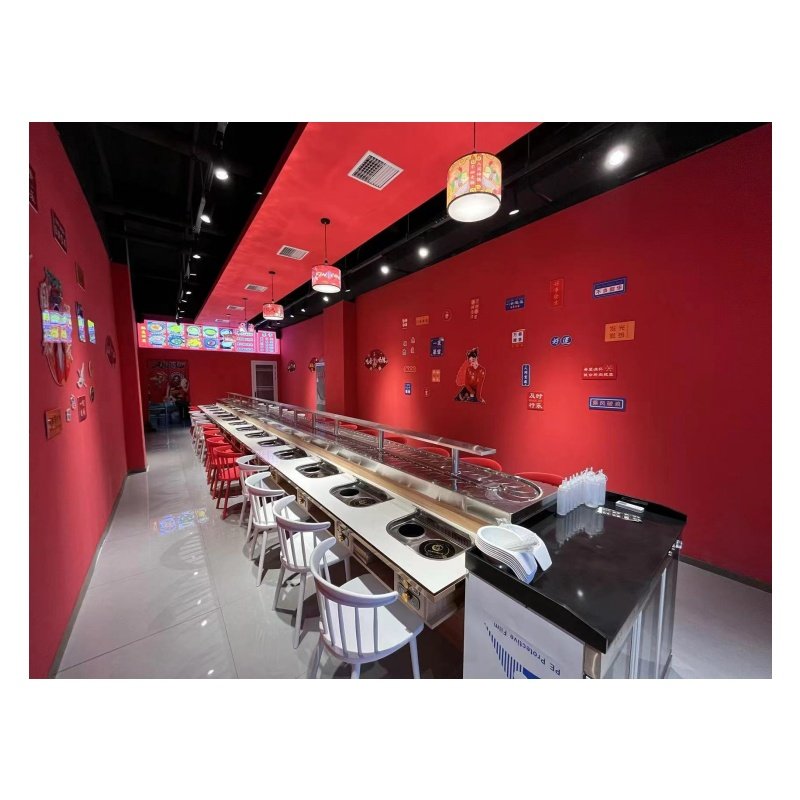 Nice Quality Revolving Rotary Conveyor Belt Sushi Conveyor For Hotpot and BBQ Restaurant