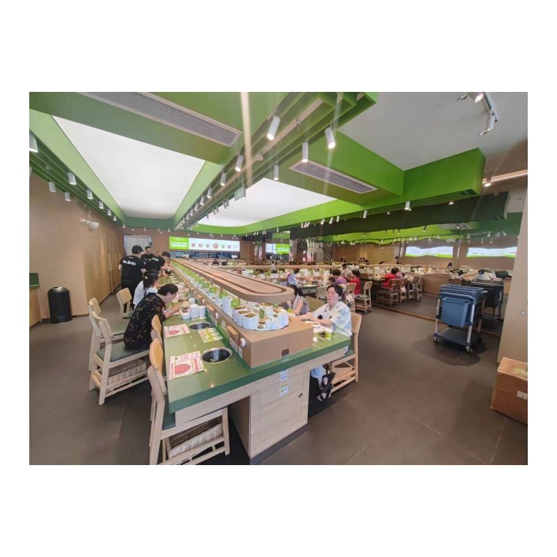Nice Quality Revolving Rotary Conveyor Belt Sushi Conveyor For Hotpot and BBQ Restaurant