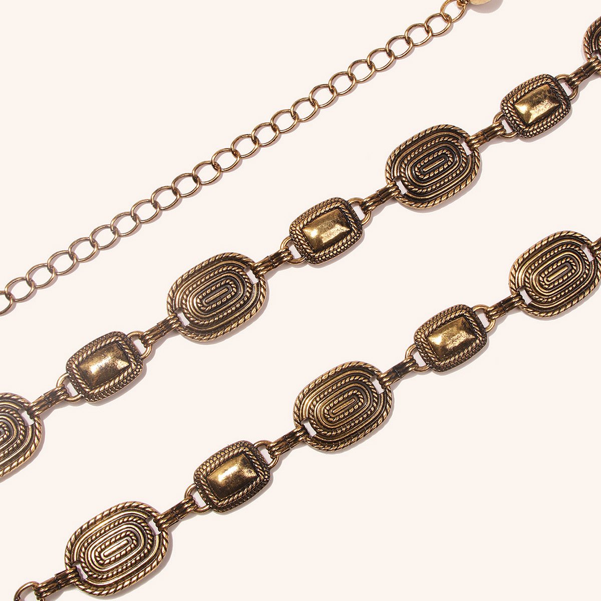 Women's Waist Chain Women's European And American Vintage Silver Summer Skirt European And American Metal Chain Belt