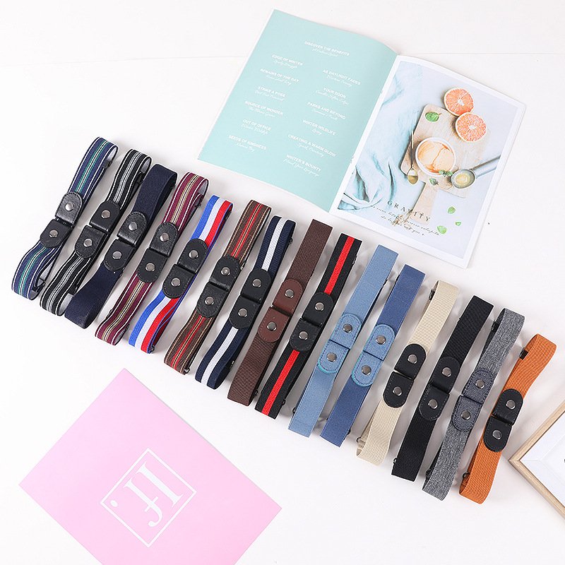 Wholesale Customizable Simple Design Women's Elastic Invisible Lazy Knitted Belt Versatile Waist Chain Waist Belt