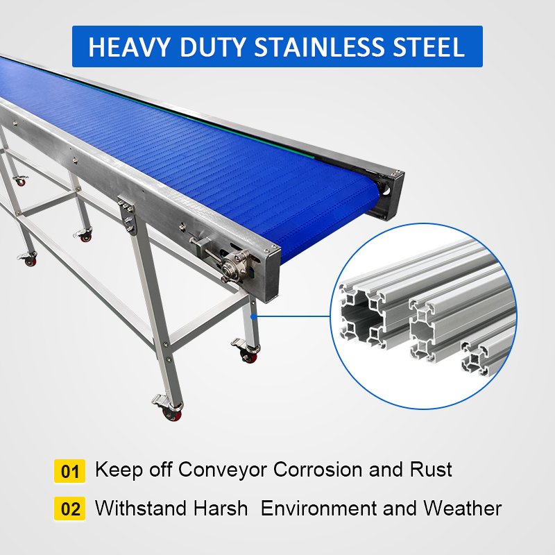 Large Table Top Flexible Slat Standard Belt Modular Plastic Link Module Chain Plate Conveyor