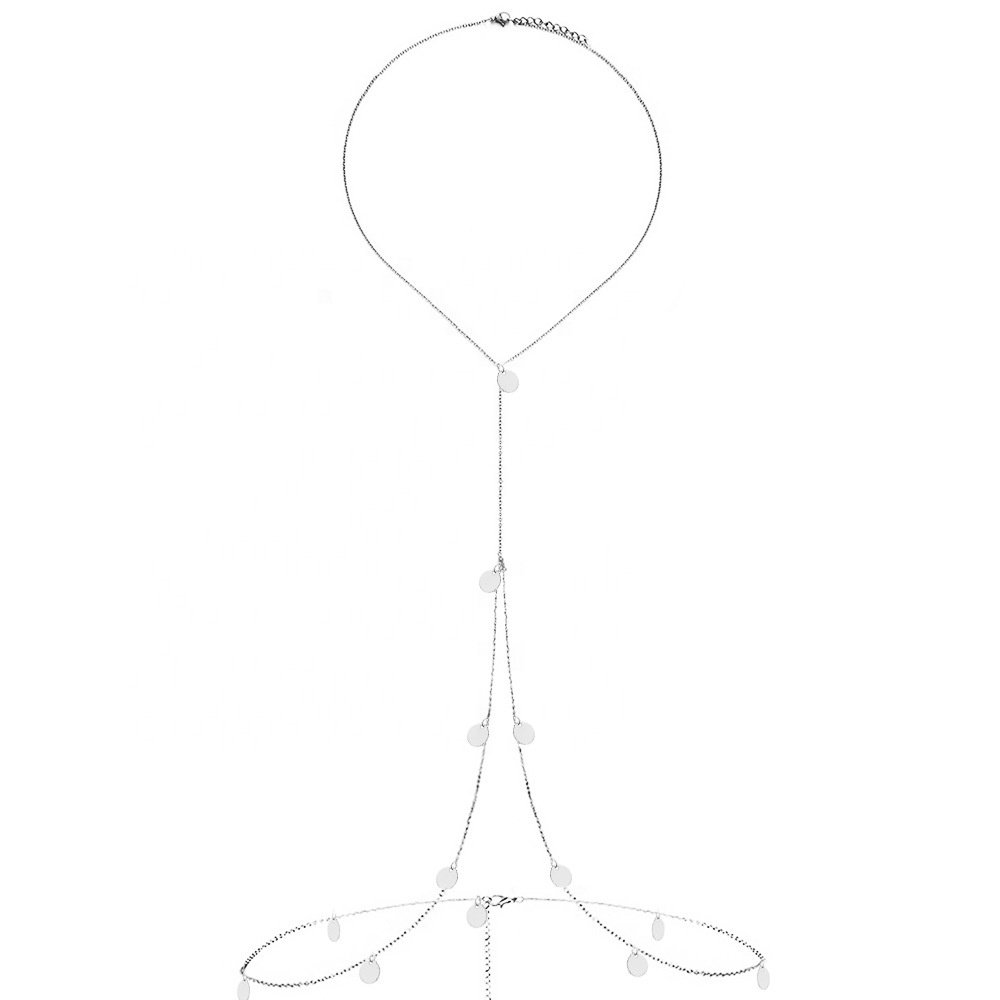 Thin Long Bra Chain Pvd 18k Gold Stainless Steel Waterproof Lady Sexy Belt Belly Waist Chain Fashion Jewelry Body Chain