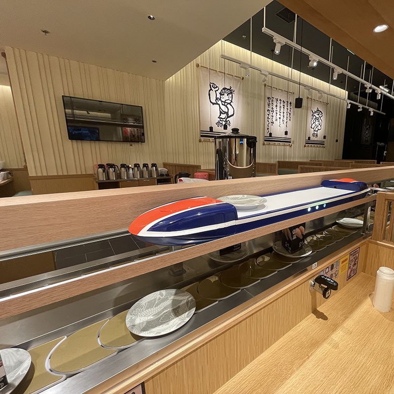 Factory selling Sushi Robot Train Conveyor Belt System Sushi Bar Running Machine/Sushi Conveyor System For Restaurant