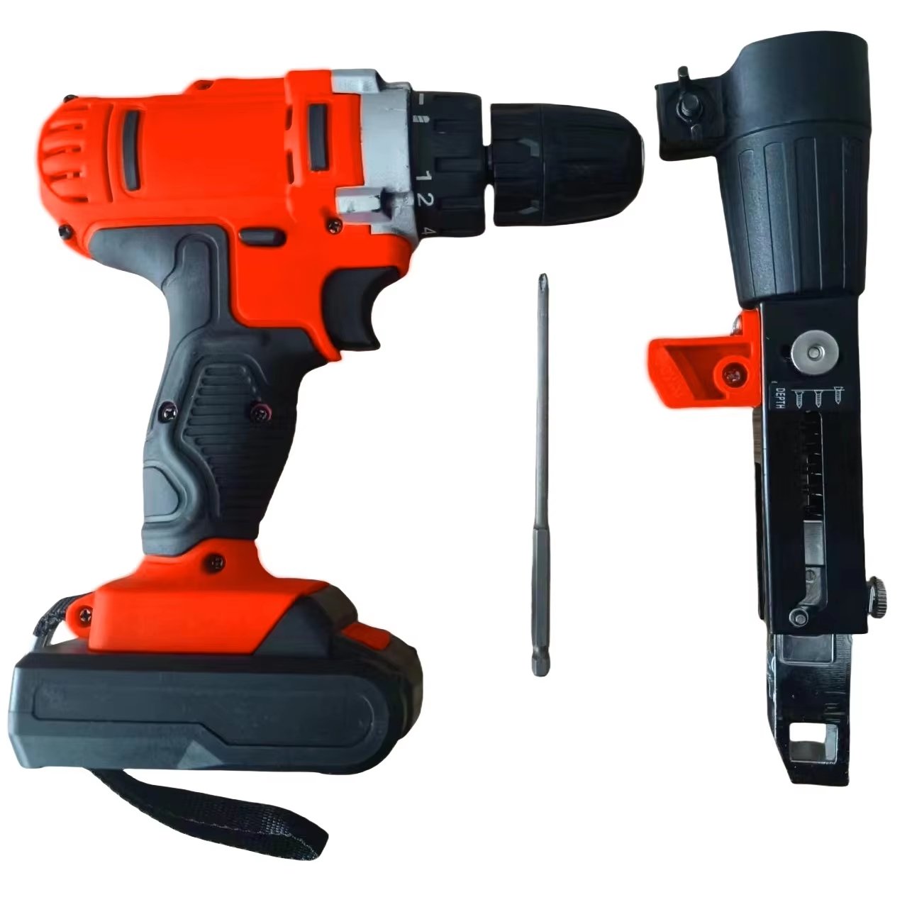 Automatic Electric Chain Screw Gun Attachment with Chain Belt 50 Pieces Screws cordless nail gun