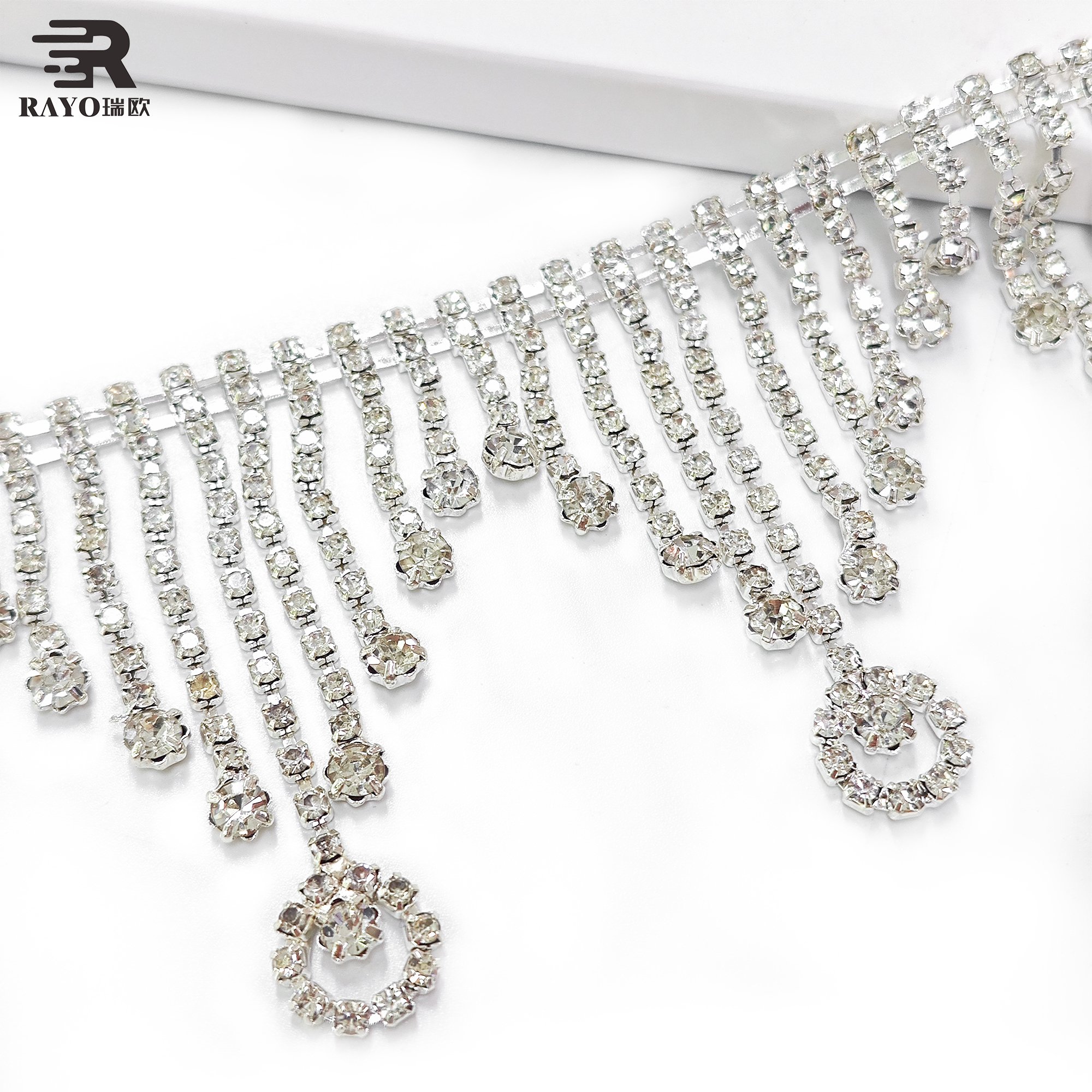 Over 500 Fancy Designs Rhinestone Pearl Cup Chain Trimming for Belt Shoes Bags Gymnastic Clothes Styles