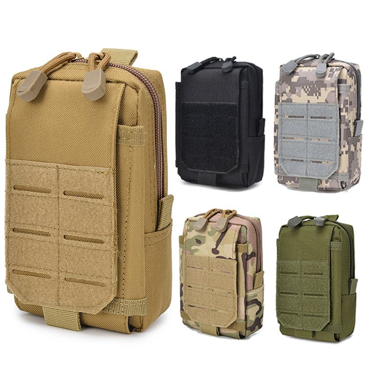 Tactical Mobile Phone Pouch Smart Phone belt Holster Waist Pack EDC Security Key Chain Bags Hiking Camping Tools Storage