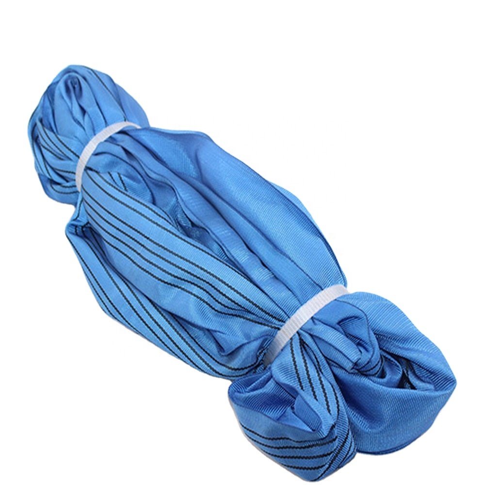 Heavy duty soft polyester lifting round slings purple/ Endless slings EN/AS
