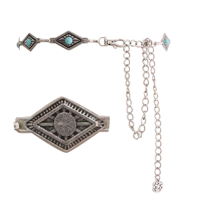 Factory Wholesale fashion accessories luxury western style retro punk body jewelry chain waist belly chain belts for women