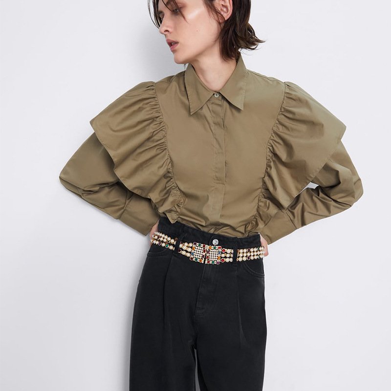 Hot Selling Fashion Women Luxury Gold Metal Leatheroid Body Waist Chain For Jewelry Jeans Belt Fashion