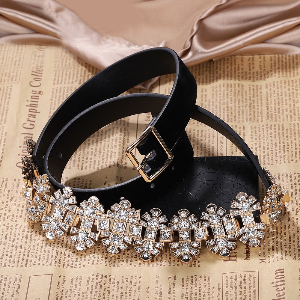 Hot Selling Fashion Women Luxury Gold Metal Leatheroid Body Waist Chain For Jewelry Jeans Belt Fashion