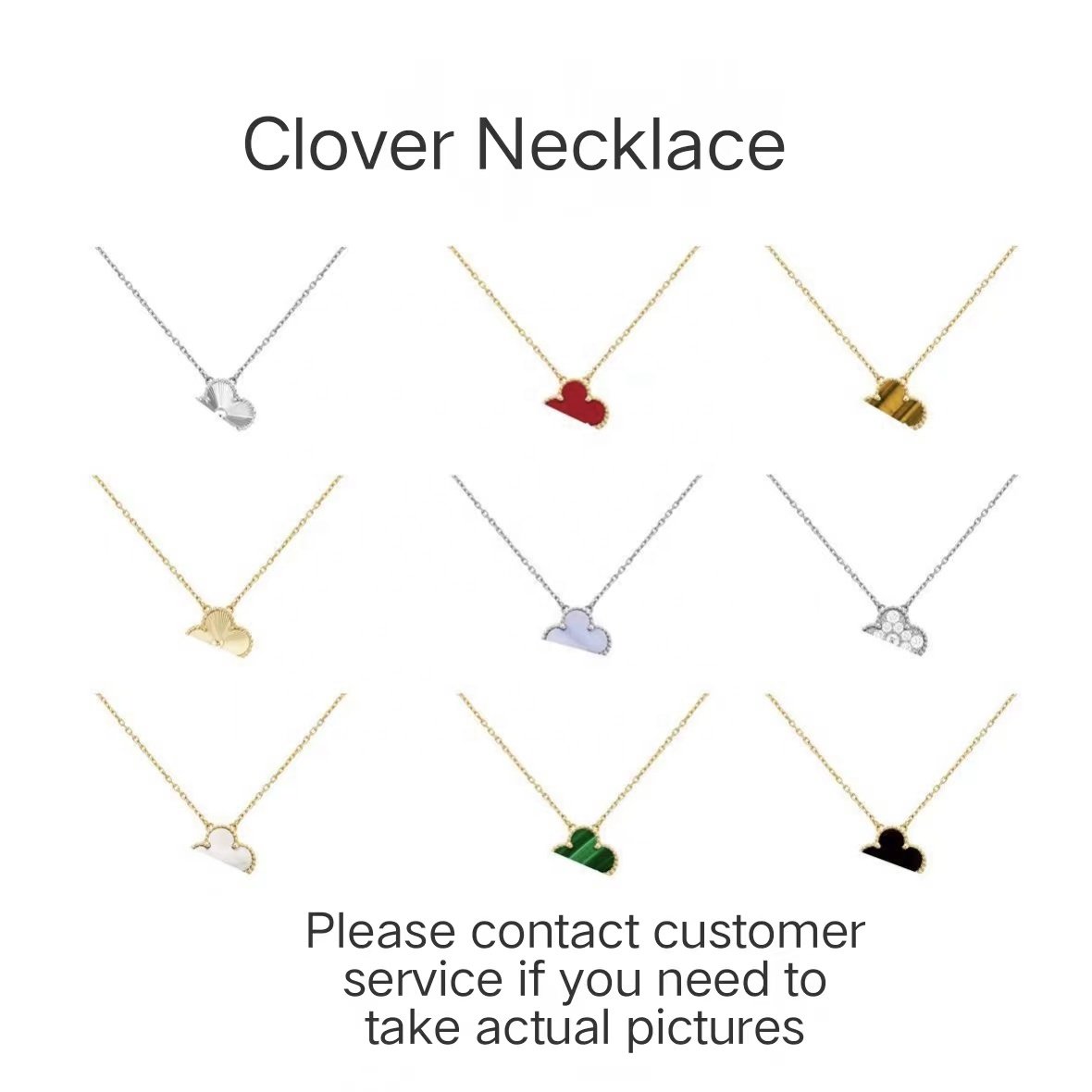 Wholesale 1:1 high-quality ladies' high-end jewelry Vn three leaf necklace, agate mother of pearl necklace wholesale