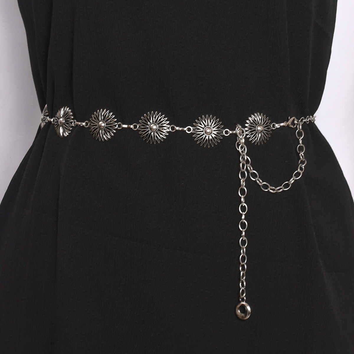 Ladies adjustable Metal Waist Chain Belt for Women and Jeans-Waist Links Chain Belts