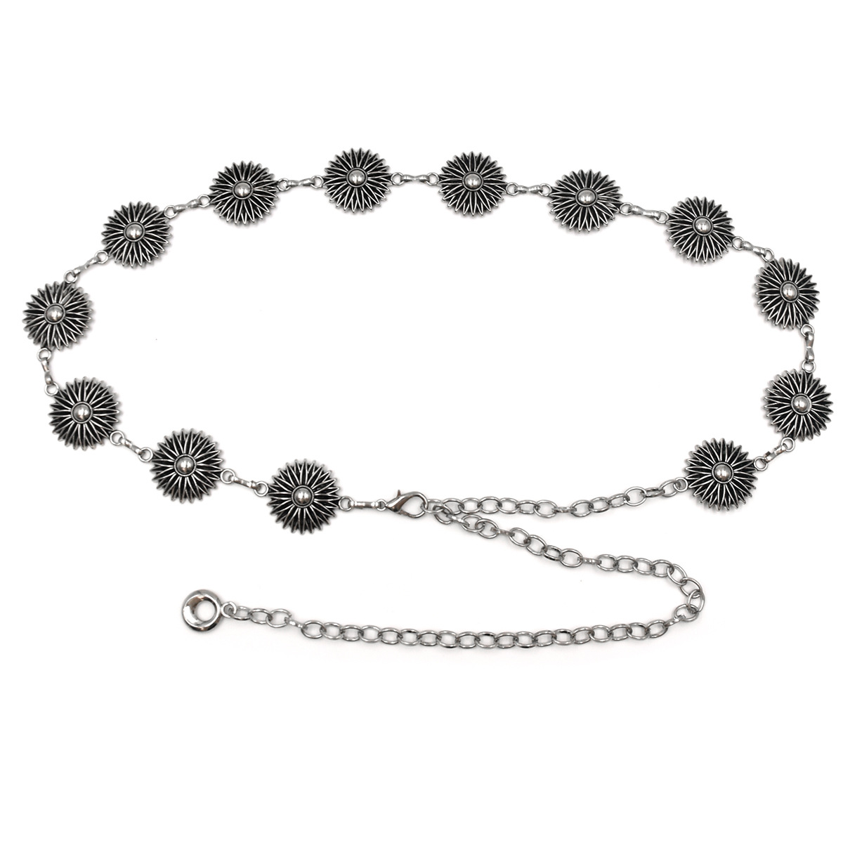 Ladies adjustable Metal Waist Chain Belt for Women and Jeans-Waist Links Chain Belts