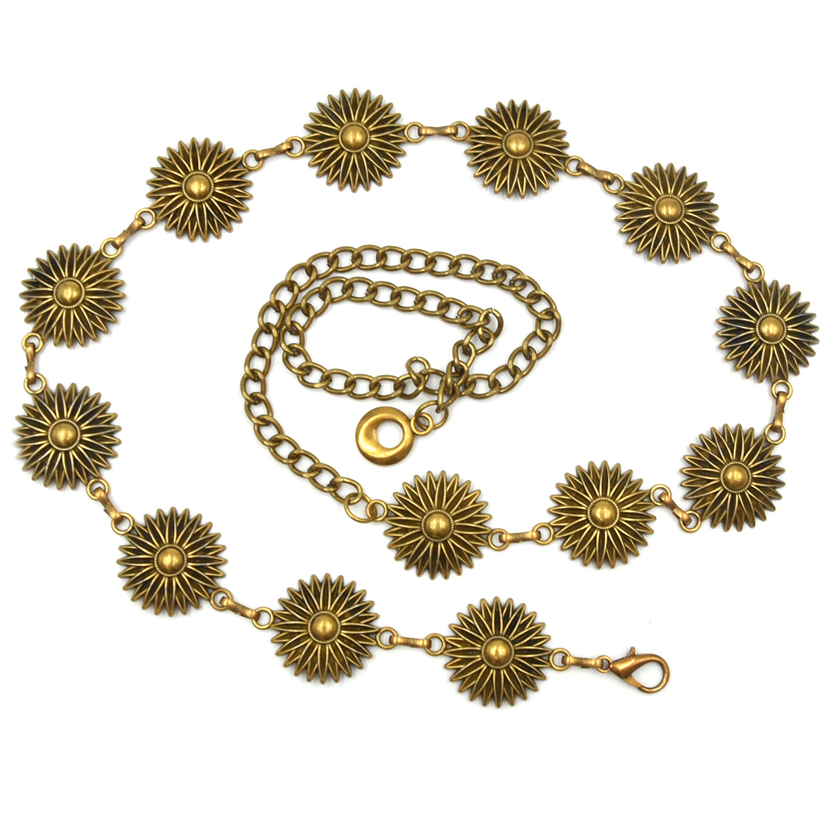 Ladies adjustable Metal Waist Chain Belt for Women and Jeans-Waist Links Chain Belts