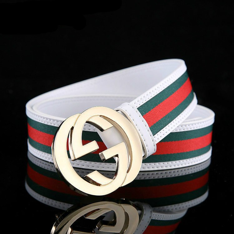 Luxury Men's Genuine Cow Hide Leather Belt with Gold Alloy Buckle Business Dress & Jeans Accessory