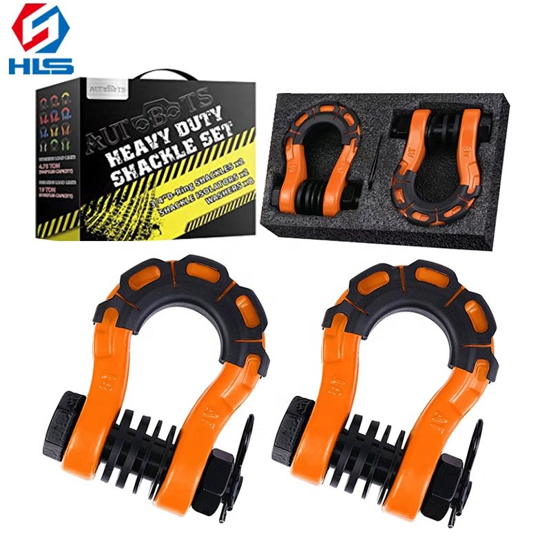 Alloy Steel Drop Forged G2130 3/4 Towing 8Ton Shackle with nut mega d ring shackle