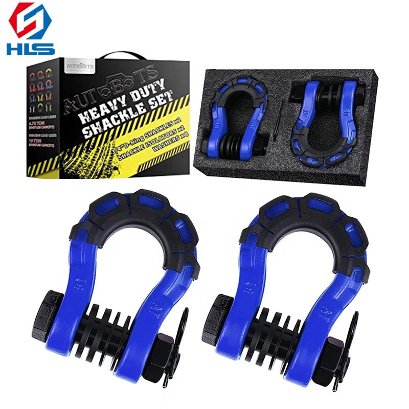 Alloy Steel Drop Forged G2130 3/4 Towing 8Ton Shackle with nut mega d ring shackle