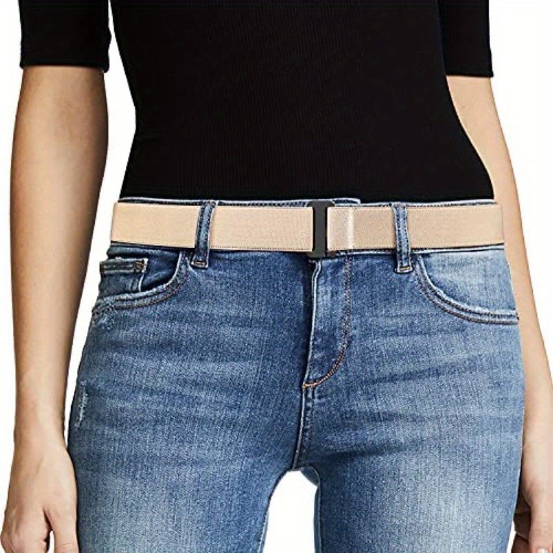 Adjustable All-In-One Casual Belt for Men and Women New Buckle-Free Invisible Knitted Belts Woven from Nylon Leather Canvas