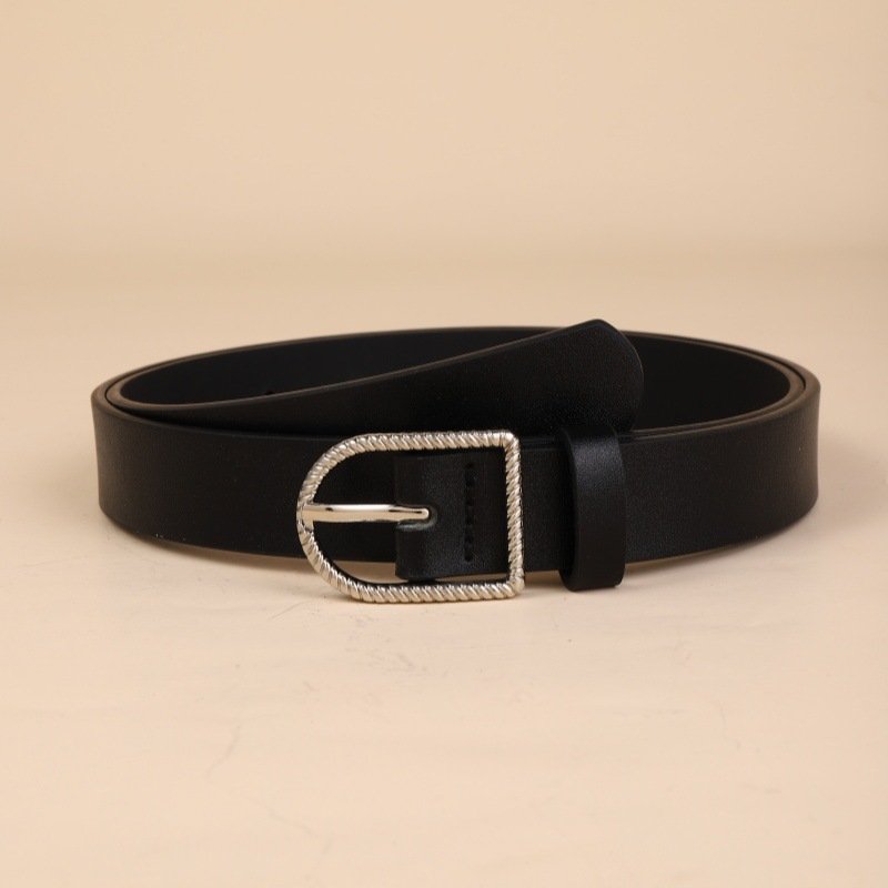 Women's Belt U Shape Buckle Belt Simple Fashion Design Dress Coat Belt