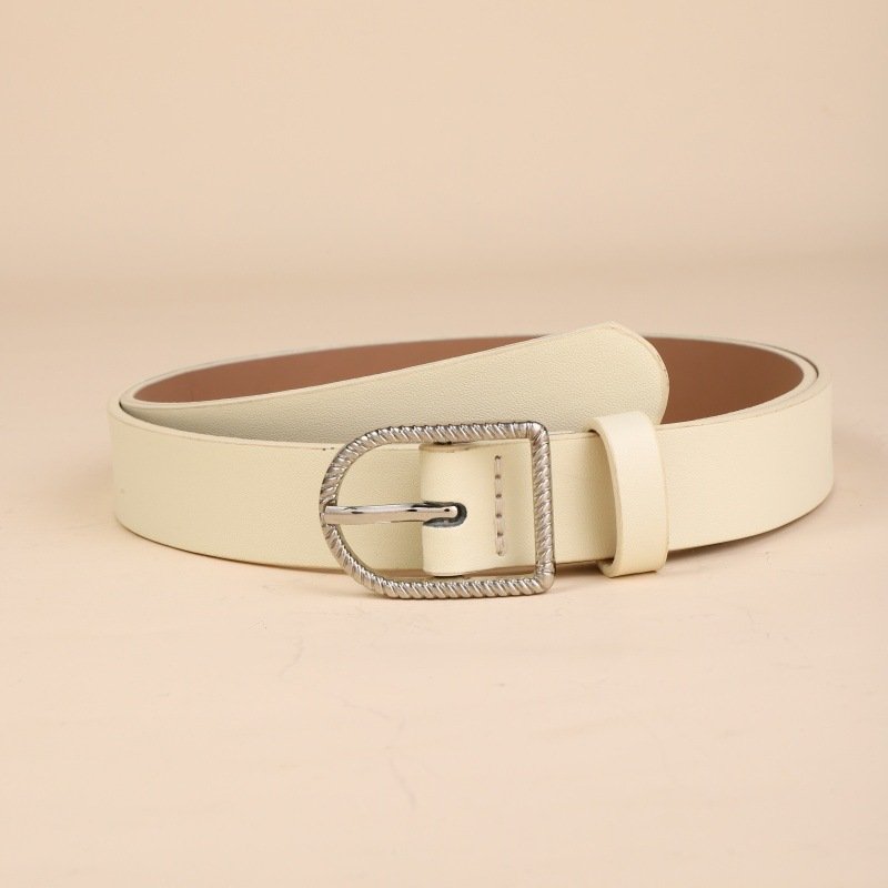 Women's Belt U Shape Buckle Belt Simple Fashion Design Dress Coat Belt