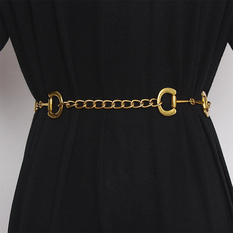 Gold Filled Belly Waist Chain Dress Belt Chunky Body Chain Belts Sexy Gold Belly Waist Chain