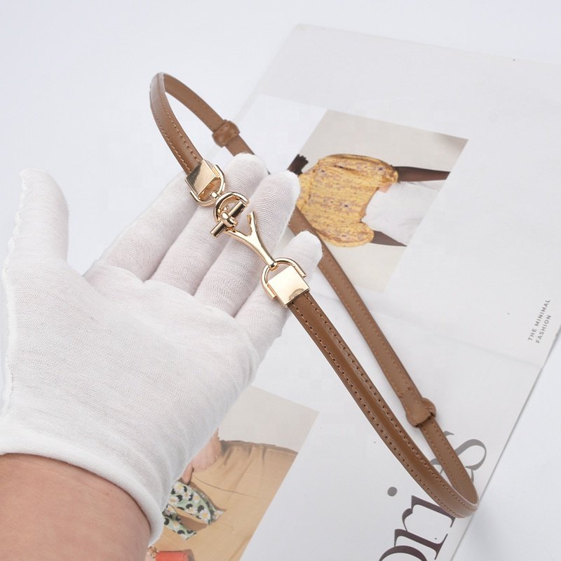 Ladies belt fashion simple thin chain belt dress skirt sweater decoration woman belt