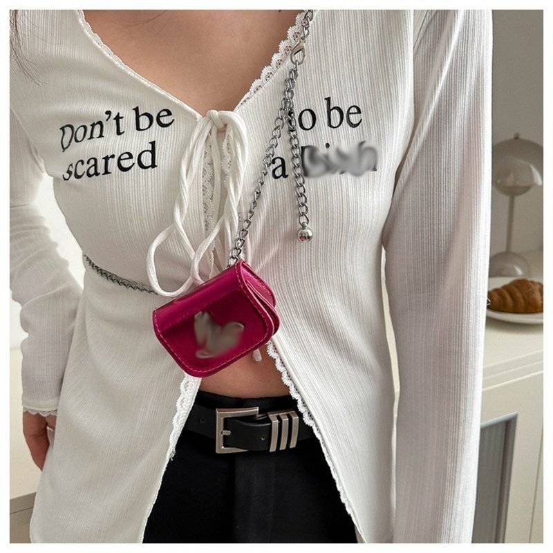 Hot Selling Designer Crocodile Belt Bag Patent Leather Triangle Bag Round Chain Crossbody Bags For Girl Personality Waist Pack