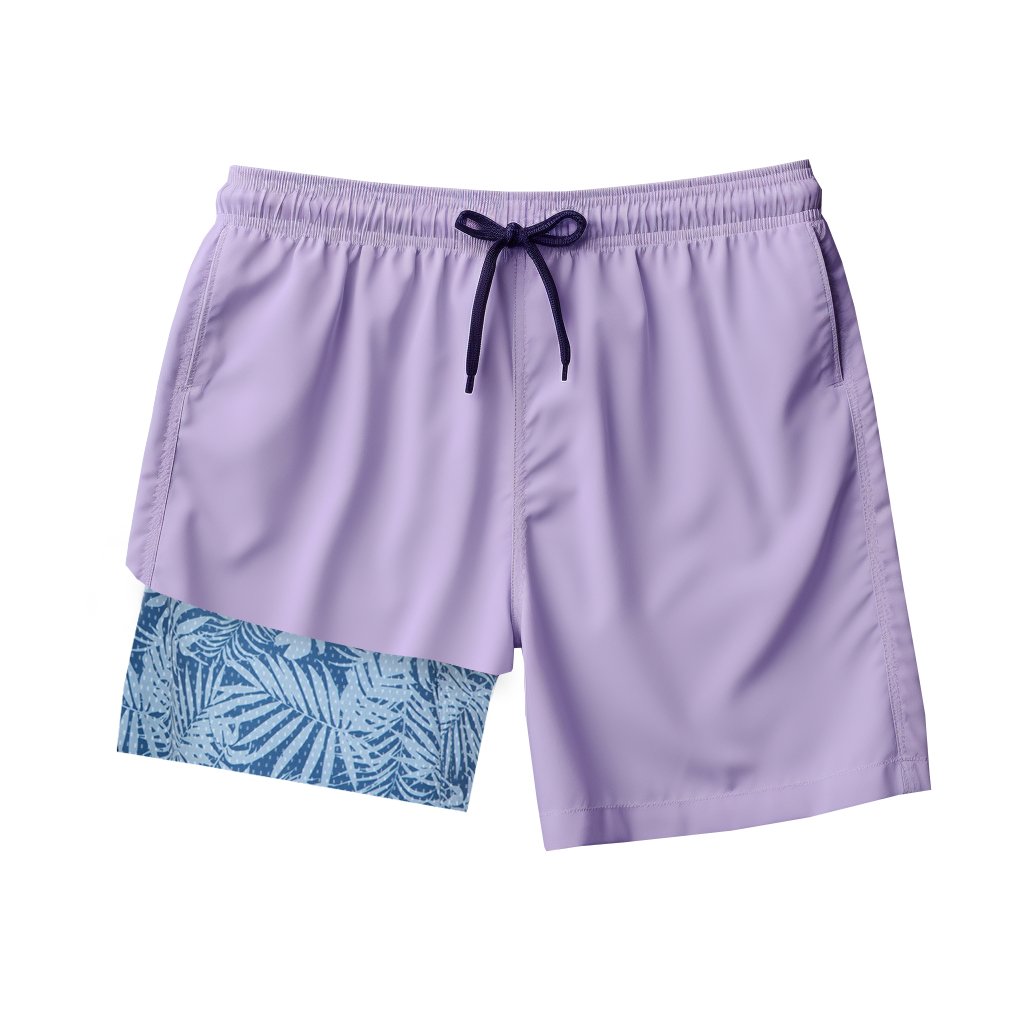 Wholesale Customized Logo Solid Color Beachwear Casual Summer Men Trunk Swim Wear Swim Shorts Pants