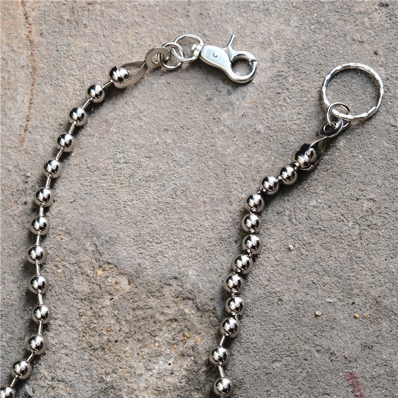 Wholesale Hiphop 89cm Metal Beaded Chain Wallet Belt Chain Rock Punk Trousers Jean Pant Chain