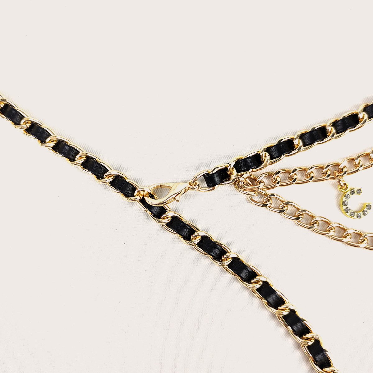 wholesale Three layer waist chain accessories small belt for female letters thin waistband