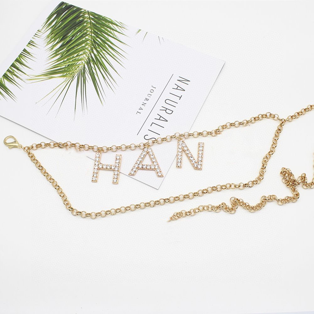 High quality double C letter waist chain designer women's chain belt Versatile Fashion Accessories Waist Chain