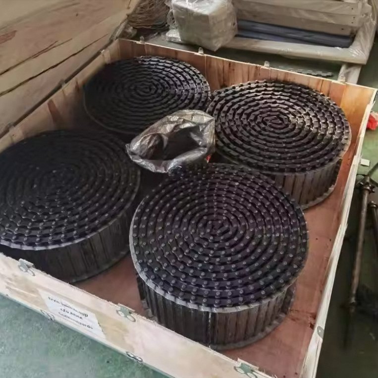 304 Material cnc machine steel scraps chips conveyor belt hinged metal belts