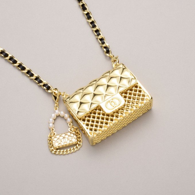 Women's Fashion Waist Accessories Meta Chain Belt With Mini Bag