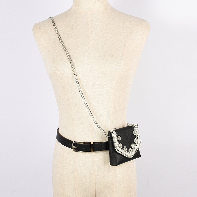Women's Fashion Leather Fancy Belt Bag Wholesale Trendy Western Waistbands with Belt Bag