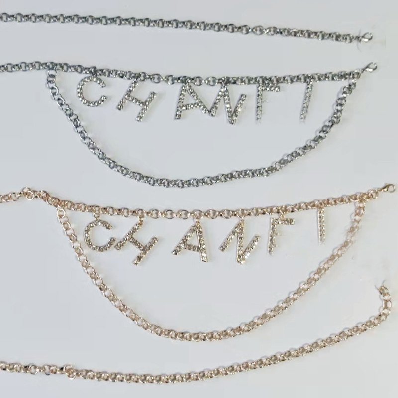 High quality metal ladies dress waist accessories Fashion Designer Chain Belt For Women