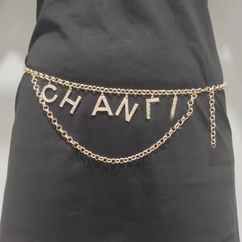 High quality metal ladies dress waist accessories Fashion Designer Chain Belt For Women