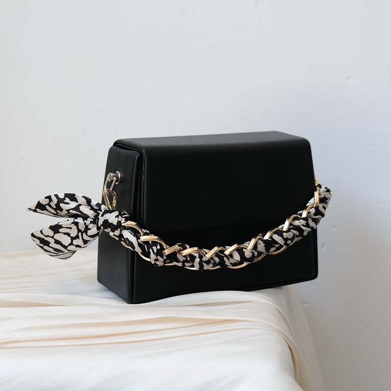 Nylon Cotton Braided Bag Phone Straps Women Aluminum Chain Bag Decoration Handbag Accessories Silk Scarf Leopard Bag Phone Chain