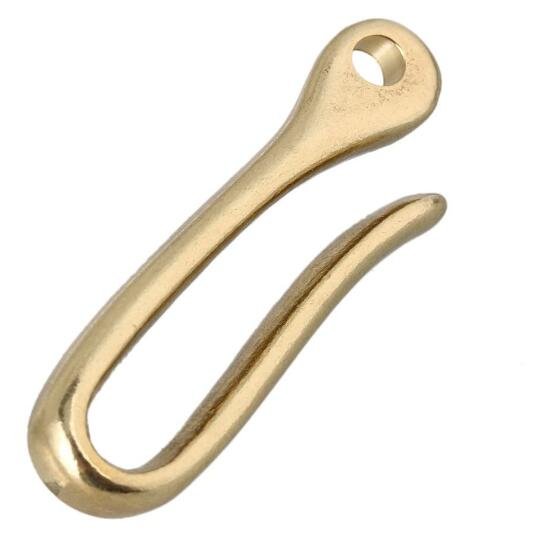 Solid Brass Key Chain Belt Wallet Clip Holder (48mm L ) Key loop hook