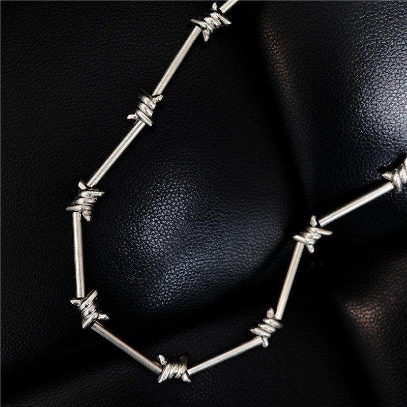 Fashion INS razor barbed wire trousers chain rock style men trousers chain waist chain (TC007)