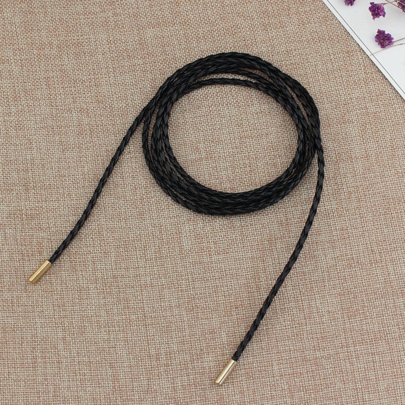 New Suits Most Waist Bottom price on Alibaba Thin PU braided pearl women belts waist strap plus size for dresses