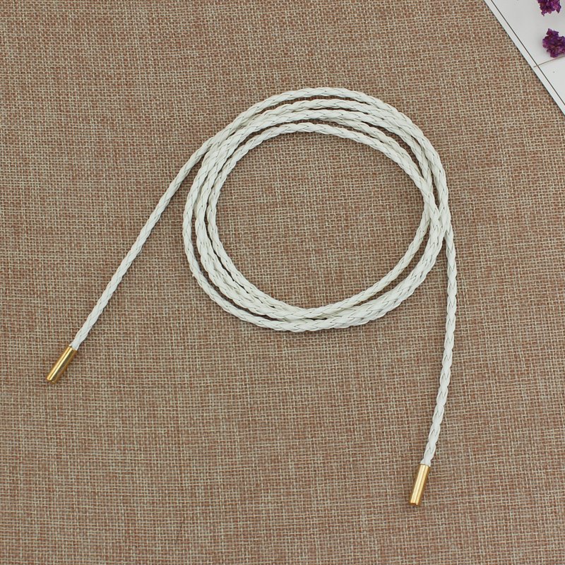New Suits Most Waist Bottom price on Alibaba Thin PU braided pearl women belts waist strap plus size for dresses