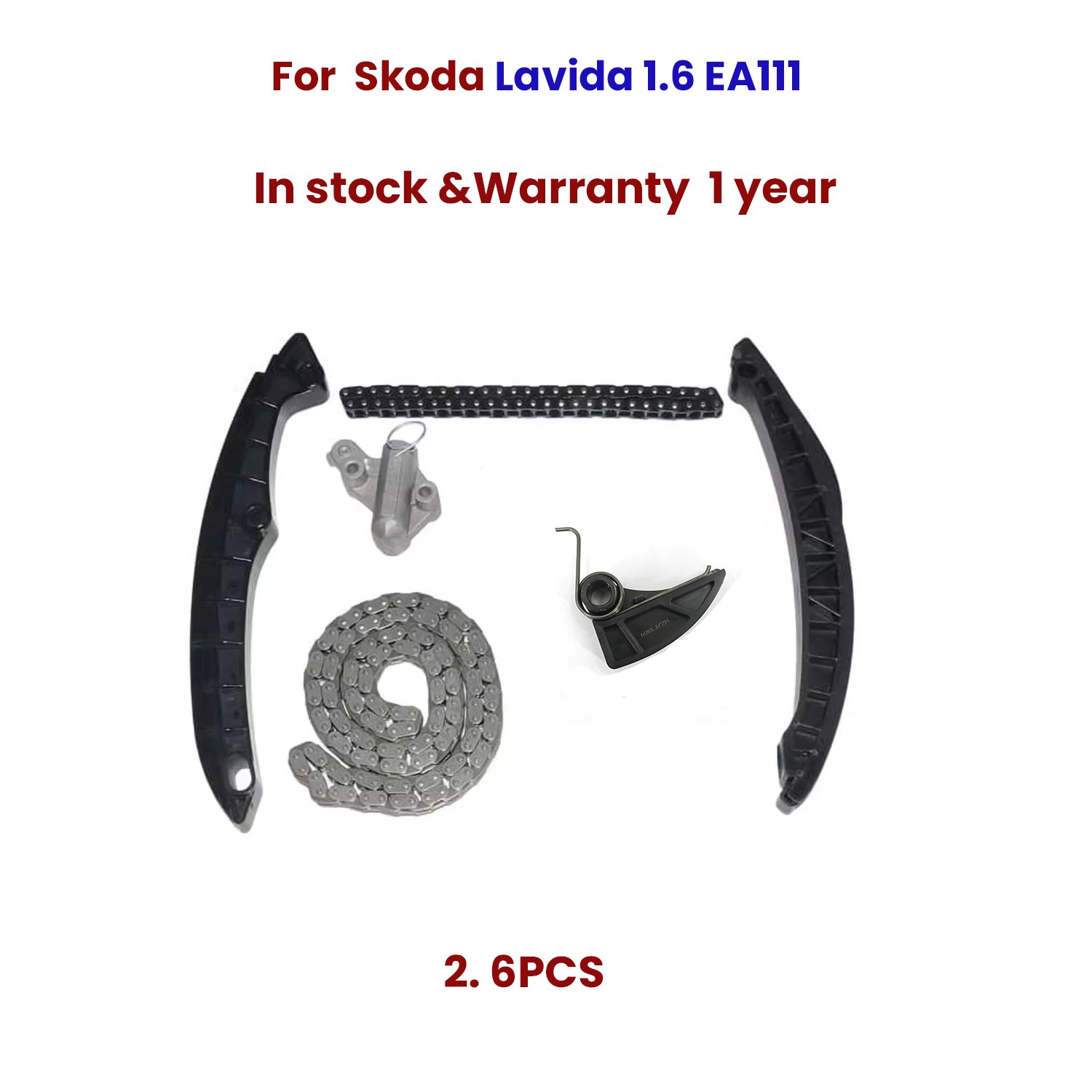 Timing Chain Kit Compatible with Volkswagen Lavida 1.6 2013 Skoda 1.6 2007-2015