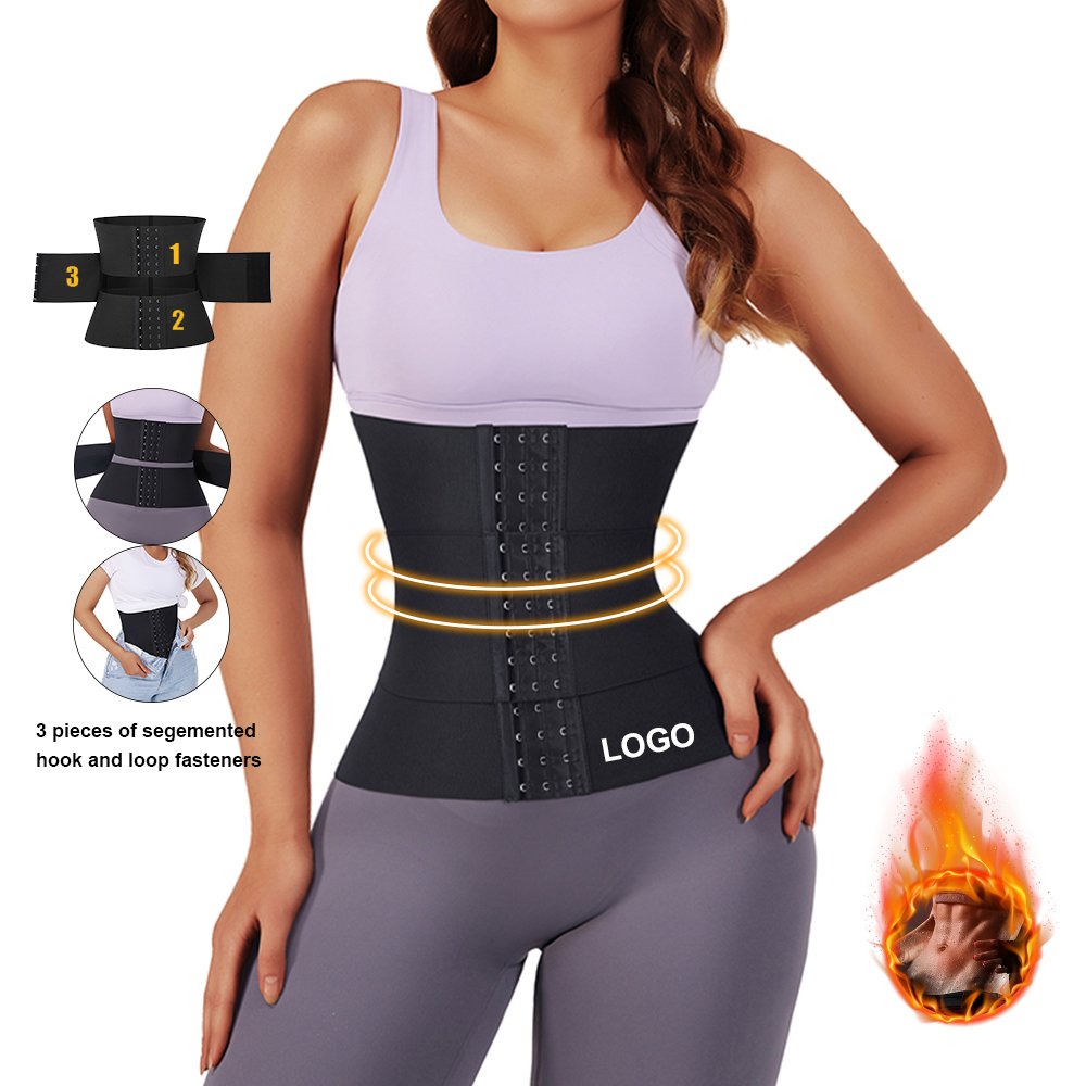 HEXIN Fast Delivery Women Slimming Tummy Waist Wrap Bandage Trainers Tummy Wrap Shaper Latex Sauna Waist Trainer