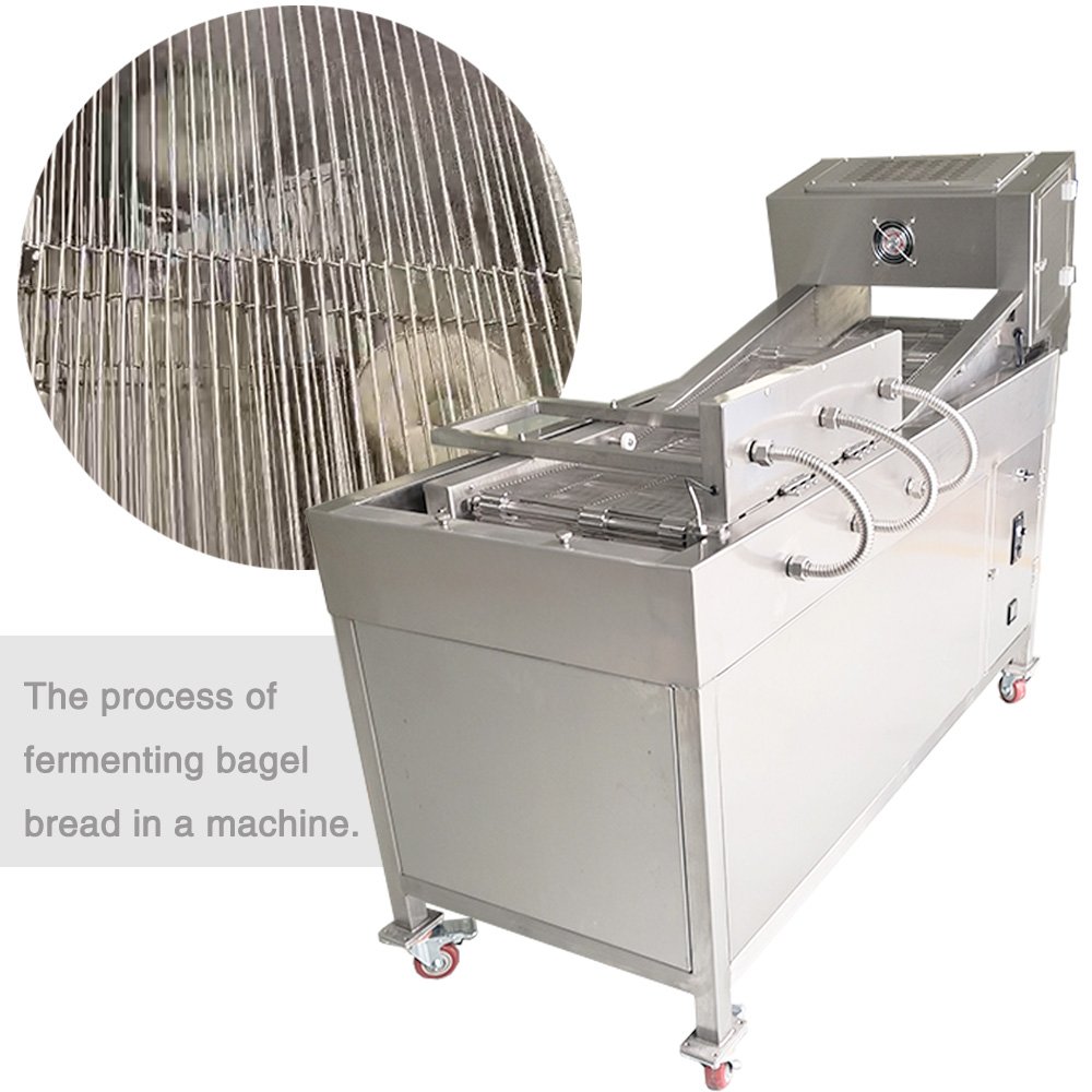 Continuous Conveyor Chip Deep Fryer Automatic Fry Machine conveying mesh chain belt alkali Sugar water Boil the bagel dough