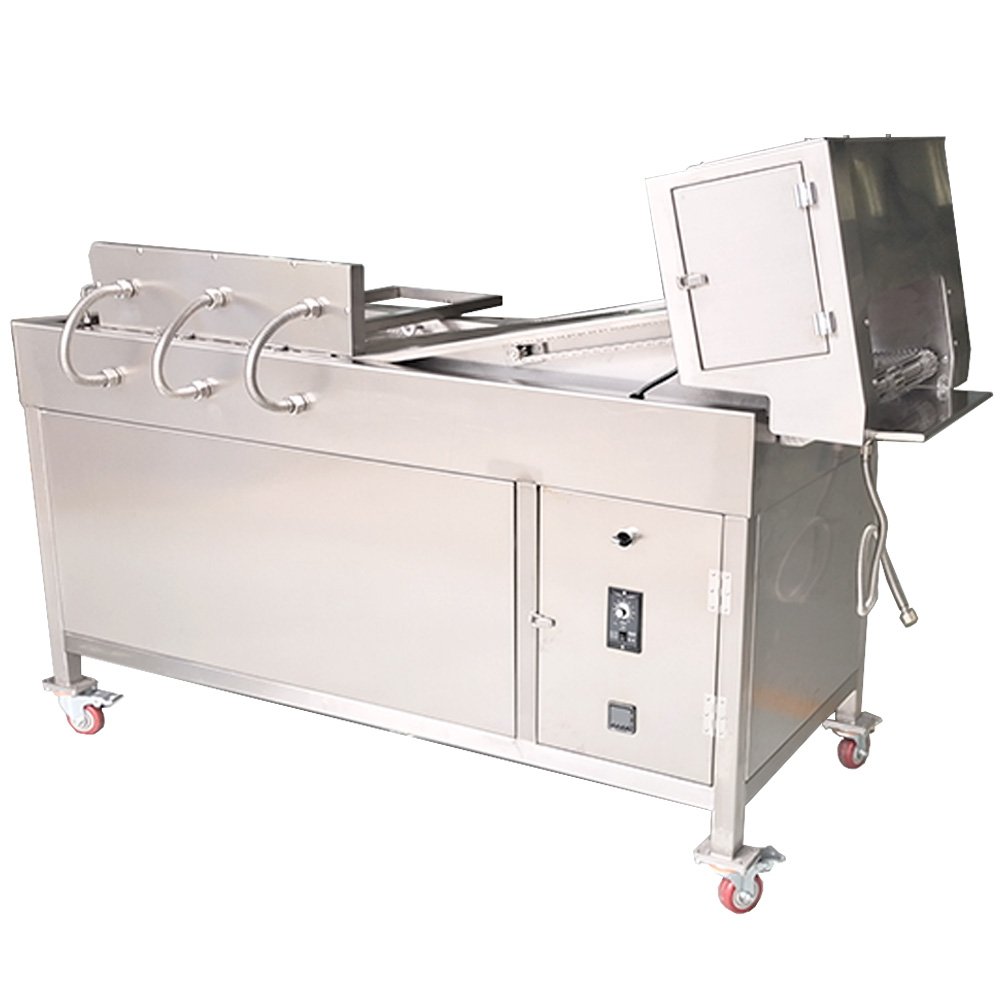 Continuous Conveyor Chip Deep Fryer Automatic Fry Machine conveying mesh chain belt alkali Sugar water Boil the bagel dough